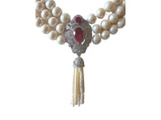 Triple Strand Pearl Necklace